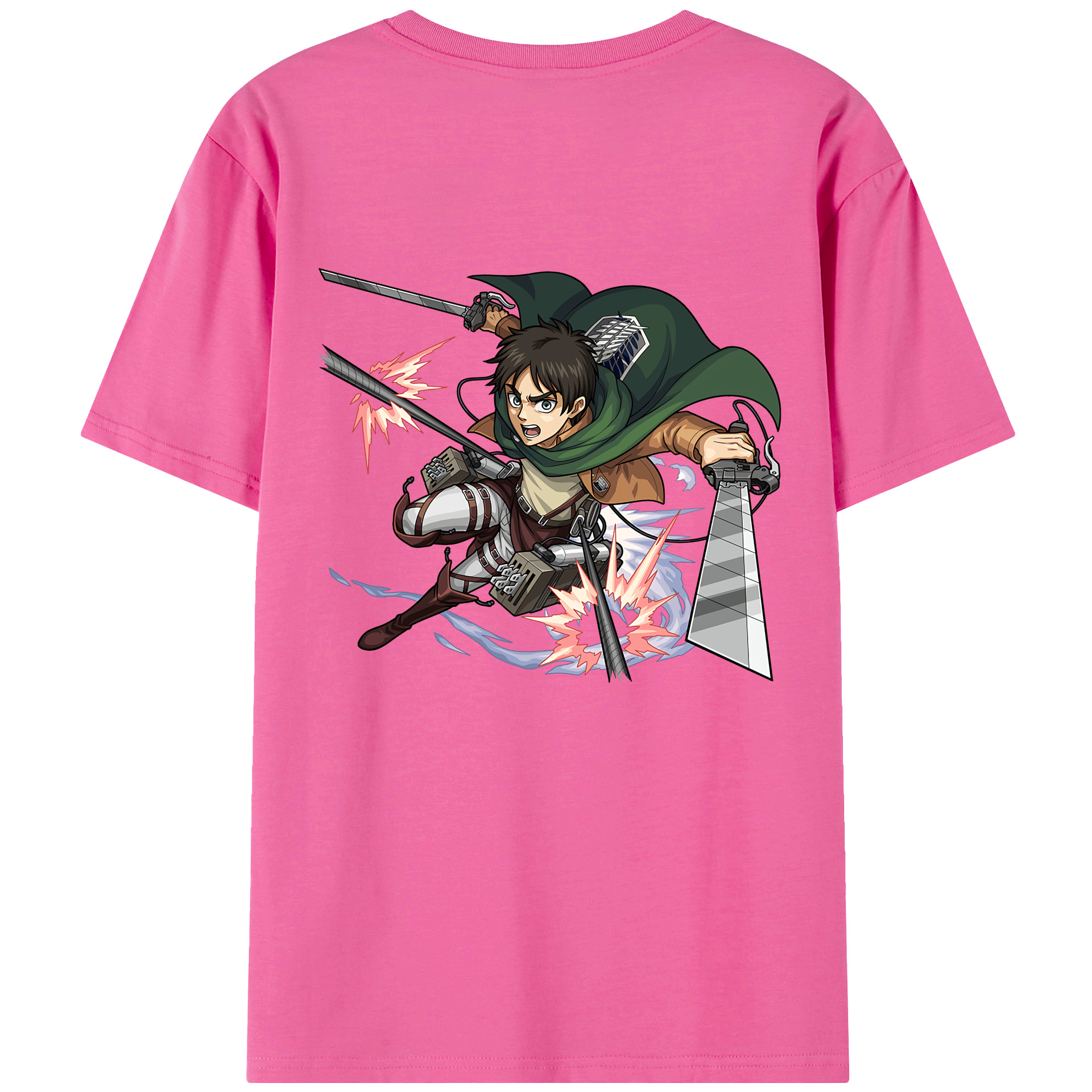 （画像用） 進撃の巨人 エレン･イェーガー Attack on Titan Eren Jäger レディース半袖Tシャツ(バックプリント)